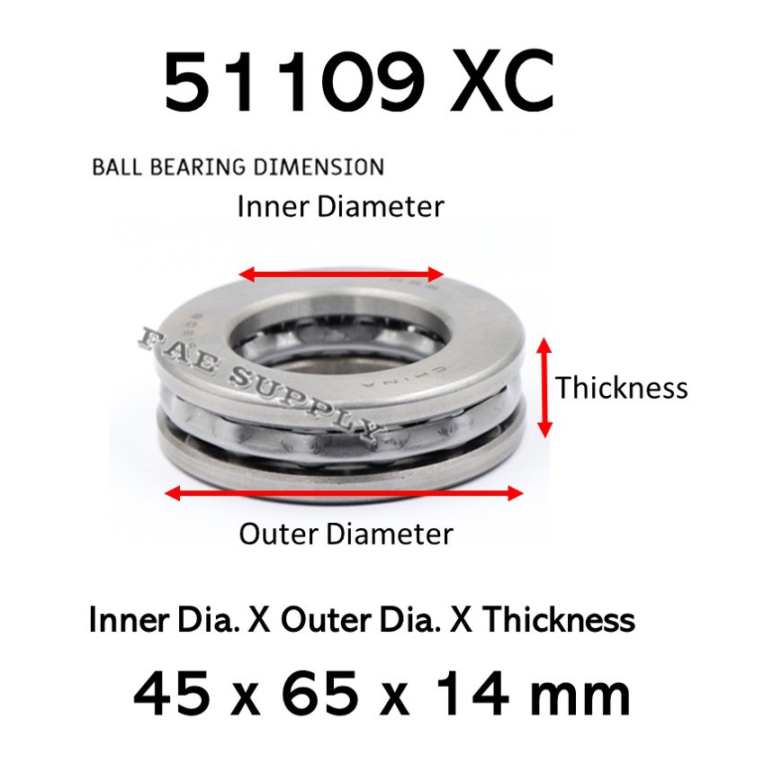 2x Axial-Rillenkugellager 51106 (30x47x11mm) – Mit Unterlegscheiben Für Hohe Lasten