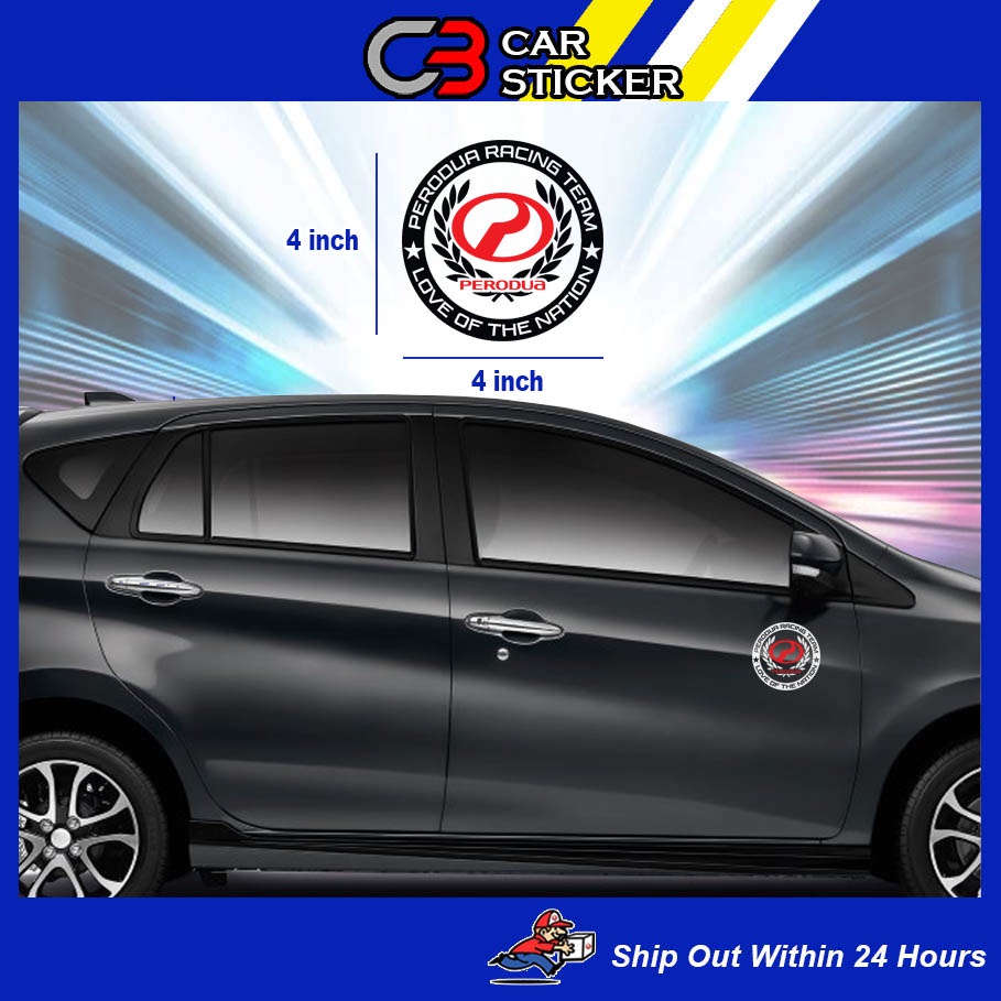 Perodua Racing Team Car Sticker / cs542 | Shopee Malaysia