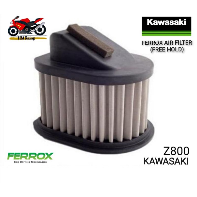 KAWASAKI Z800 FERROX AIR FILTER (FREE HOLD) (STOCK AT SABAH SARAWAK