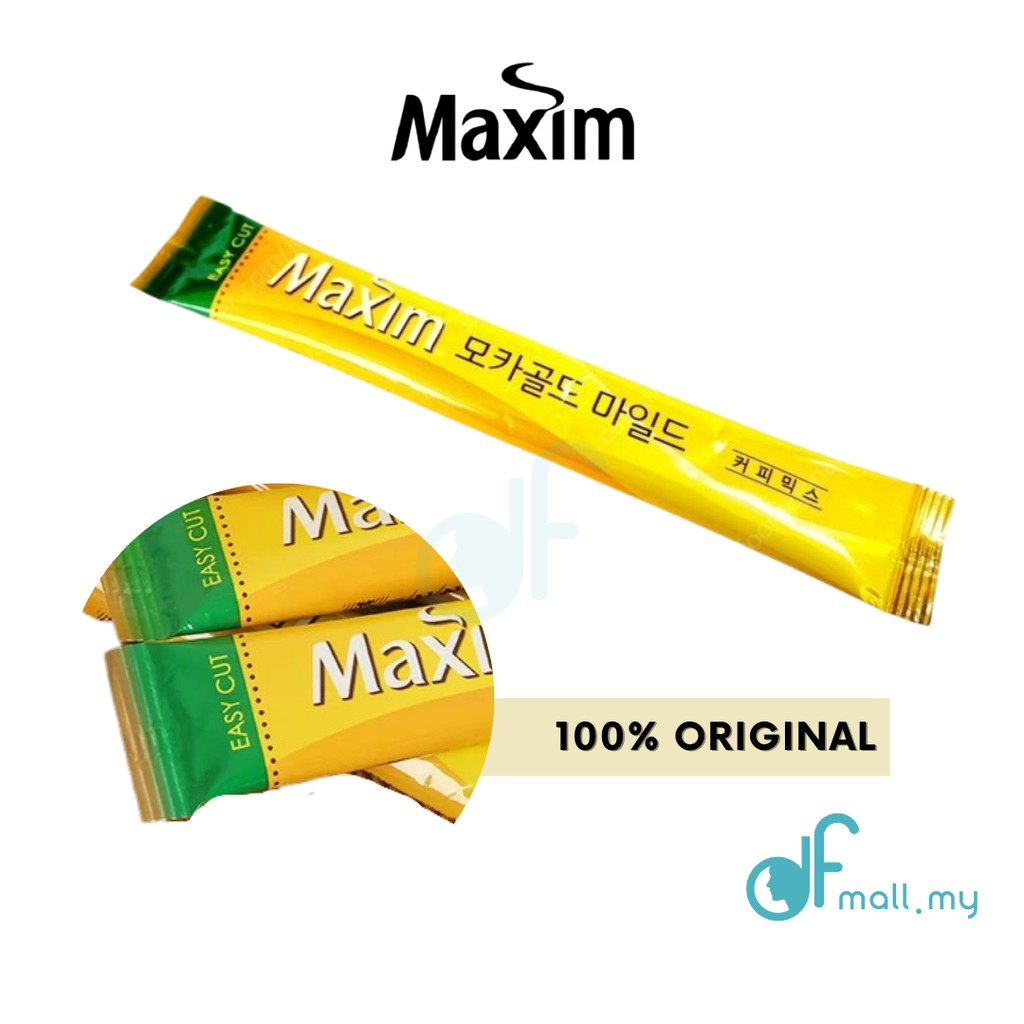 Korea MAXIM Instant Coffee Mix Sticks, Mocha Gold, White Gold, Original
