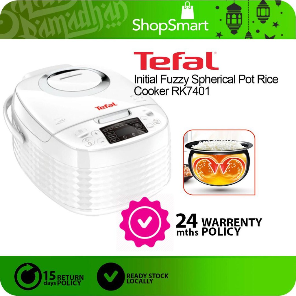 (READY STOCK) Tefal Jar Rice Cooker RK7401 1.5L Spherical Pot 8 Cups