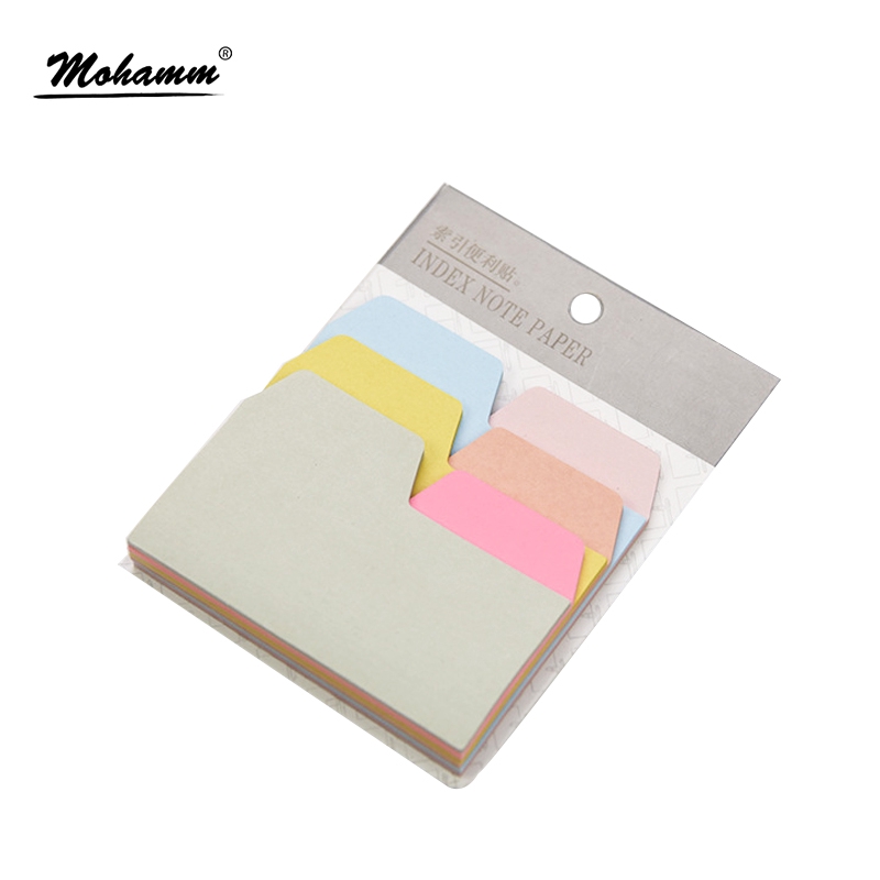 6 Colors 90 Sheets Writable Index Note Paper Sticky Notes Memo Pad ...