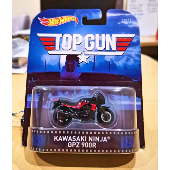 Hot Wheels RETRO TOP GUN Kawasaki Ninja Tom Cruise Movie