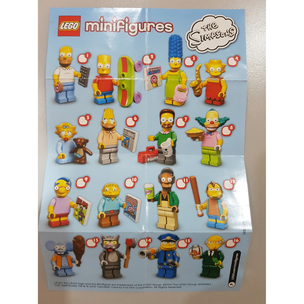 [BOB] 71005 Original LEGO The Simpsons Series 1 New | Shopee Malaysia