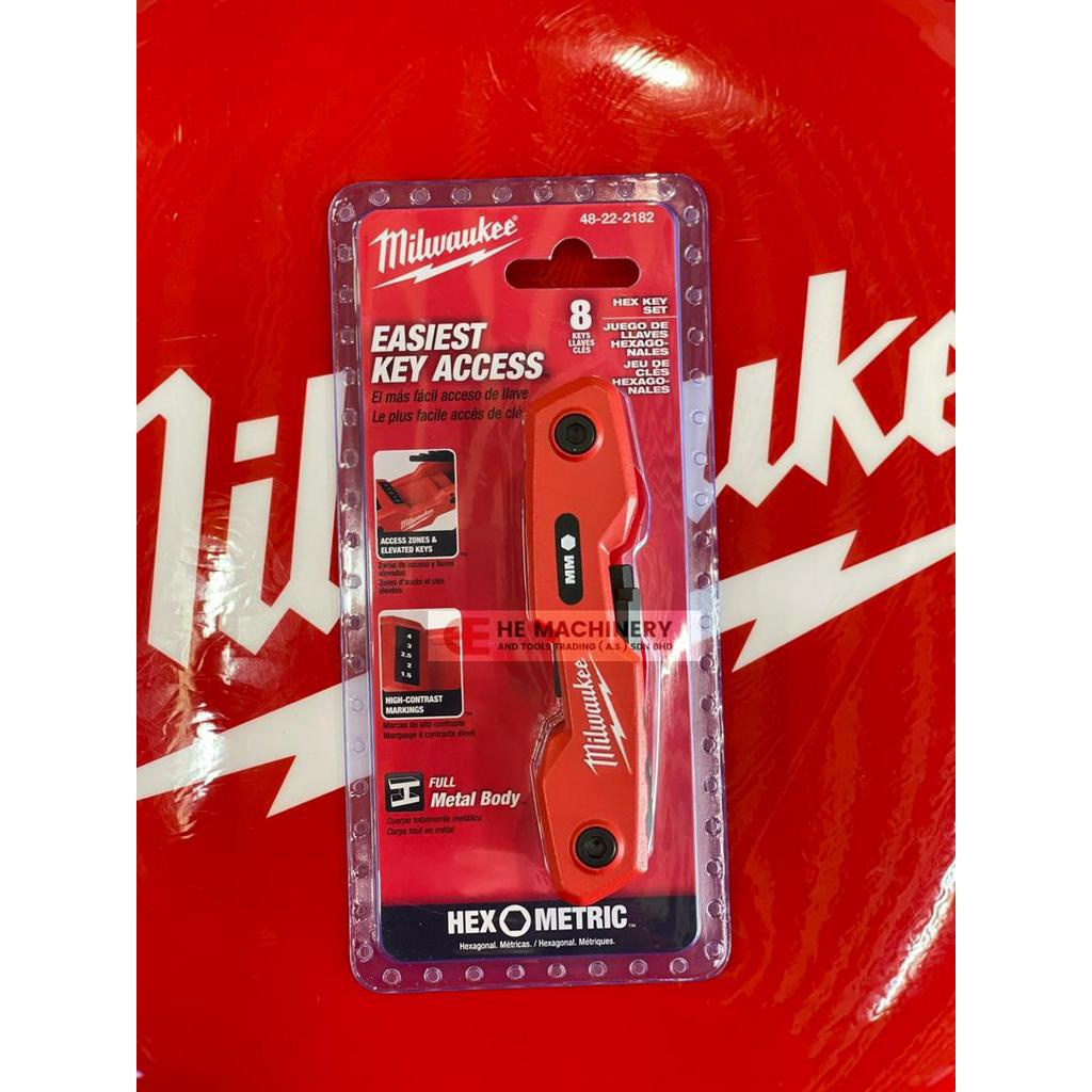 MILWAUKEE 8KEY FOLDING HEX KEY SET METRIC Shopee Malaysia