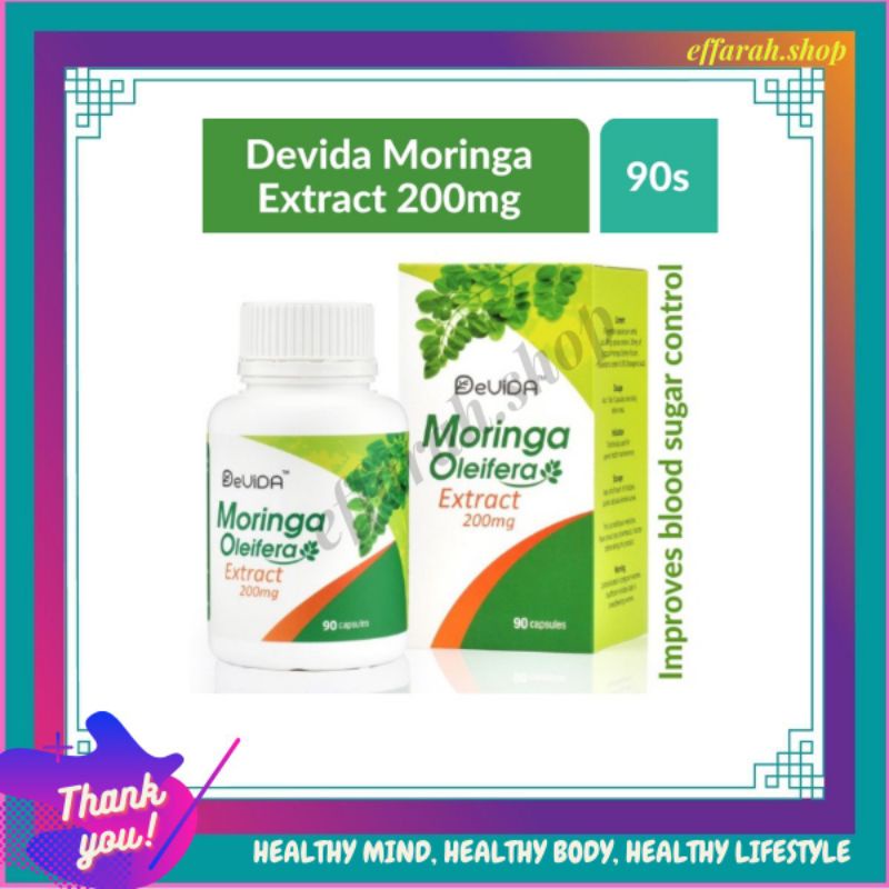Devida Moringa Oleifera 200mg (90capsules) | Shopee Malaysia