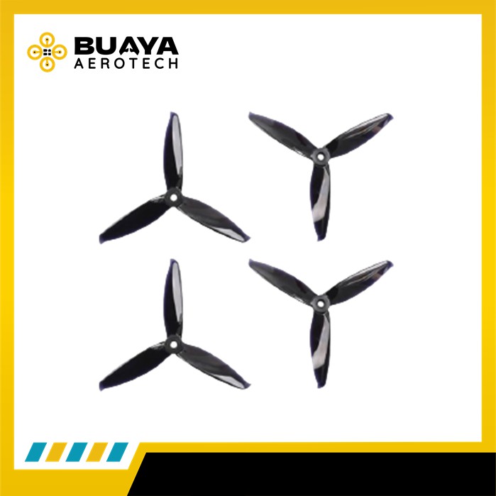 Gemfan 5152 Flash Durable 3 Blade Propeller Black | Shopee Malaysia