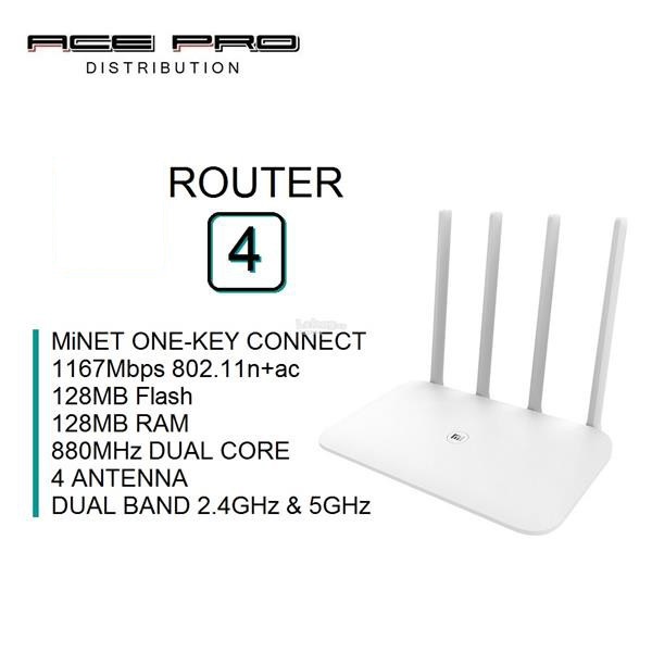 XIAOMI Mi Router 4 - 2.4GHz & 5GHz WiFi Wireless AP Repeater Router ...