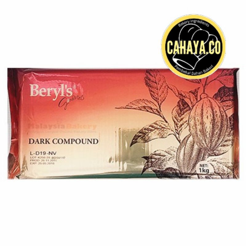 Beryls Dark/Milk Compound Chocolate Block Dark/Milk Bar Coklat | Shopee ...