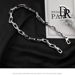 Korea Steel Jewelry 316l Stainless Steel Chain Necklace men's fashion  silver color Necklace Hip Hop women