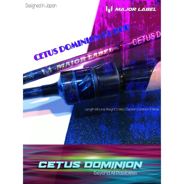 Major Label Cetus Dominion UL Fishing Rod | Shopee Malaysia