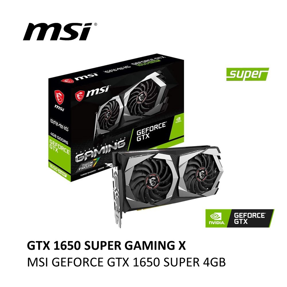 Msi geforce 1650 super best sale gaming x