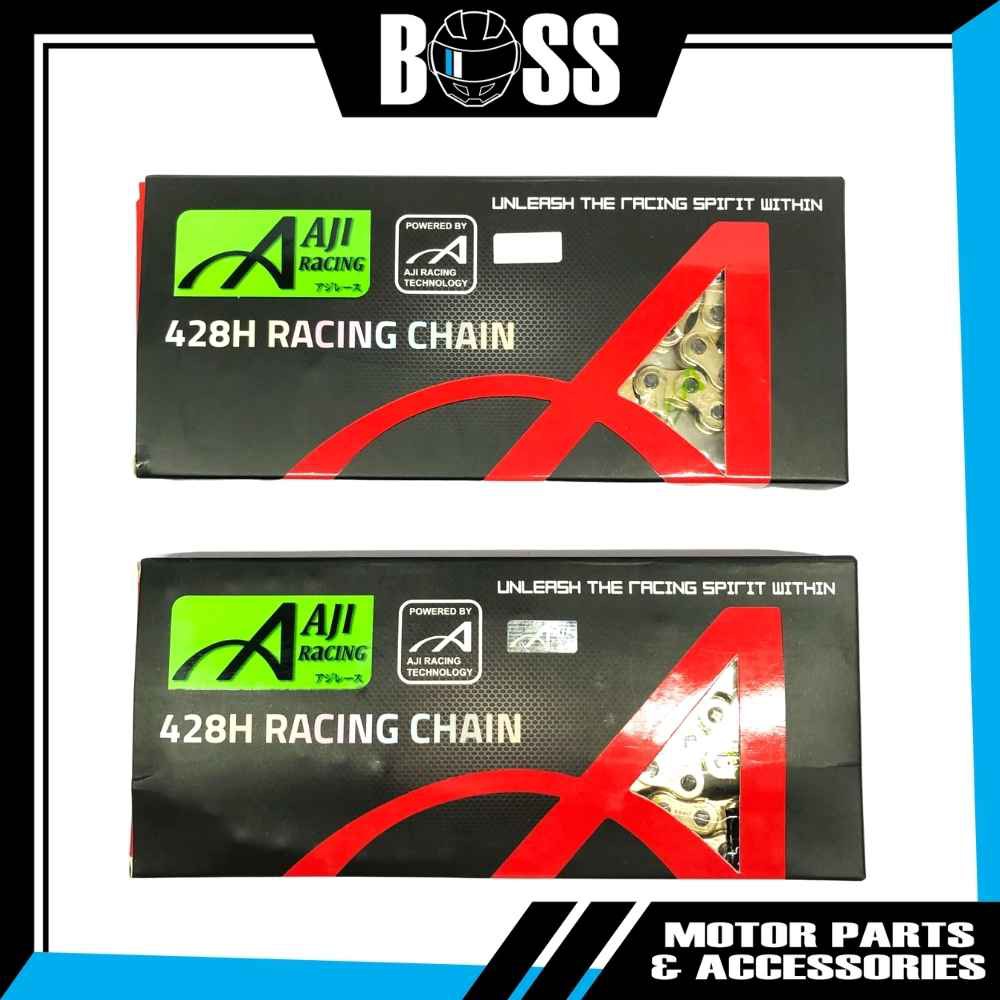 [AJI RACING] 428 H GOLD Motorcycle Chain Rantai Motor (122L/132L ...