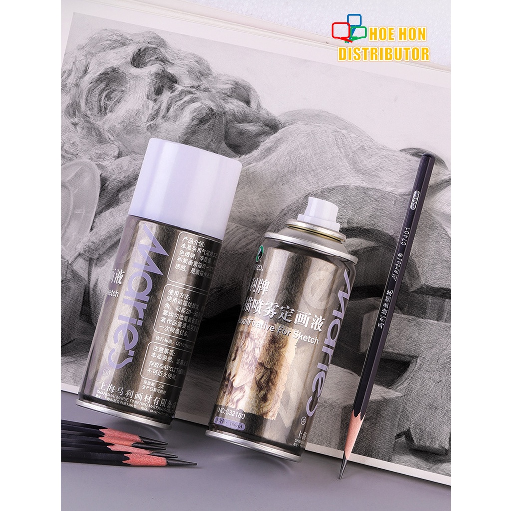 Marie's Aerosol Fixative Spray Graphite Pencil Charcoal Pastel Chalk