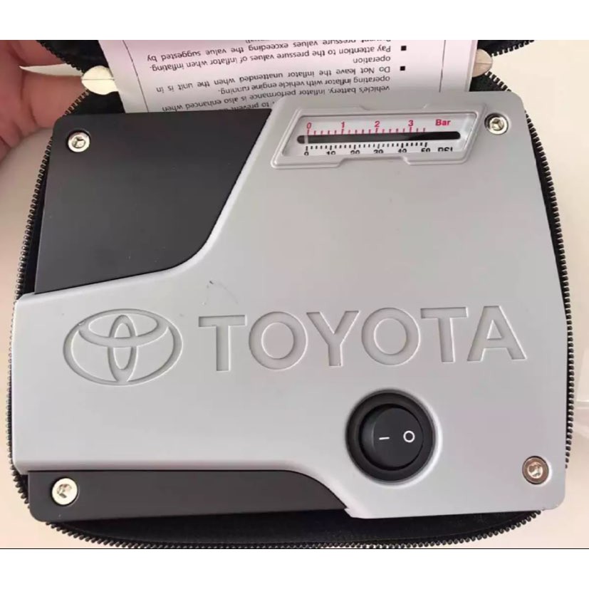 Toyota emergency outlet tyre inflator