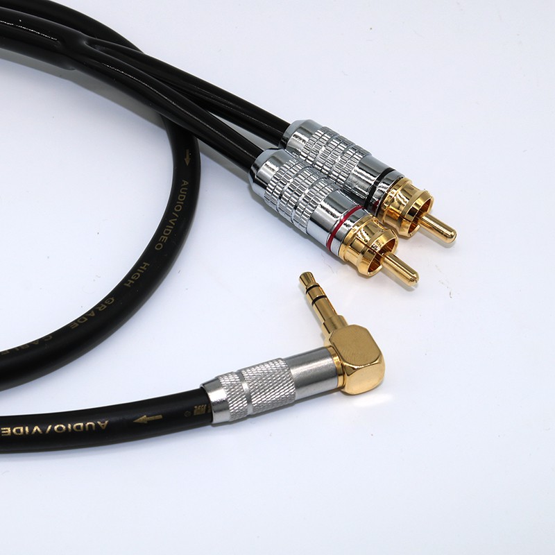 3.5mm jack to RCA HiFi audio cable high end quality with quality sound