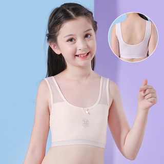 Kids Bras Teenage Training Bras Young Girls Underwear Vest Soft