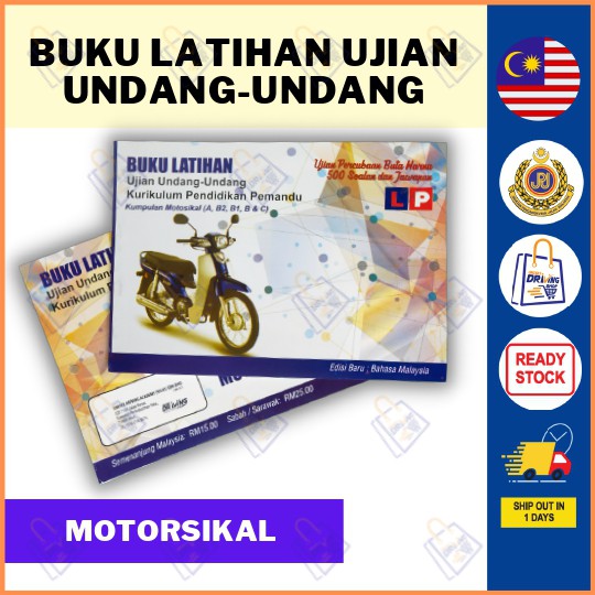 Motorcycle Exercise Book Computer Test JPJ KEJARA Color Blind Latihan ...