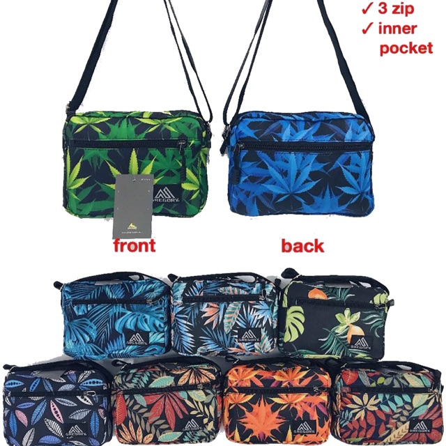 MURAH MERIAH Sling bag lelaki FLORAL LEAVES Gregory Sling Bags Banana Satchel Shopee Malaysia