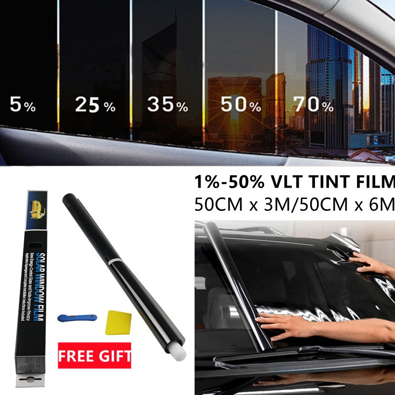 Ready Stock 90x200cm Car Window Tint Film Home Window Glass Building