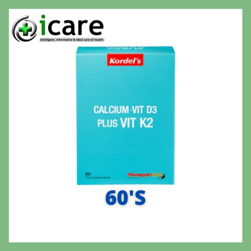 KORDEL'S CALCIUM VIT D3 PLUS VIT K2 60'S ( EXP DATE 07/2025 ) Shopee Malaysia