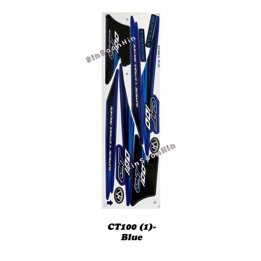 Modenas CT100 (1) Body Sticker / Stripe # ct 100 | Shopee Malaysia