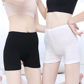 Cool Summer Bottoms Women Lady Seamless Ice Silk Safety Shorts