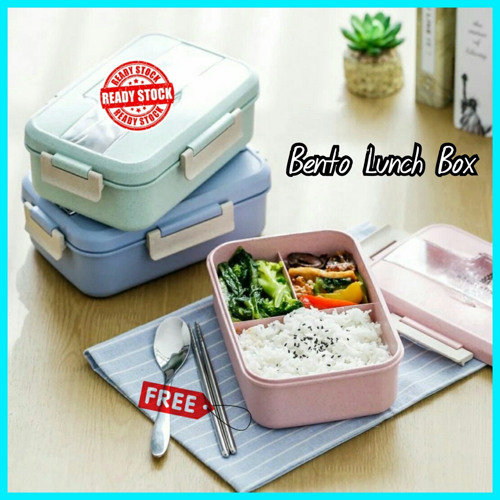 Bento Lunch Box Kids Food Container Microwavable Compartment Lunch Box ...