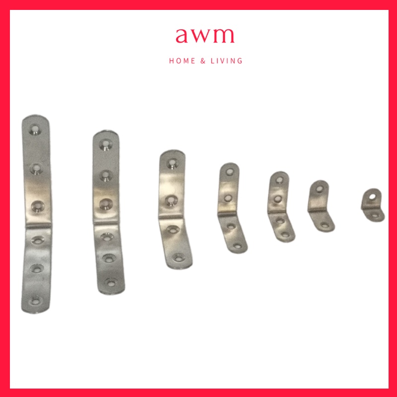 AWM L Bracket Stainless Steel L Bracket Angle Bracket Sesiku L Rak Rack ...