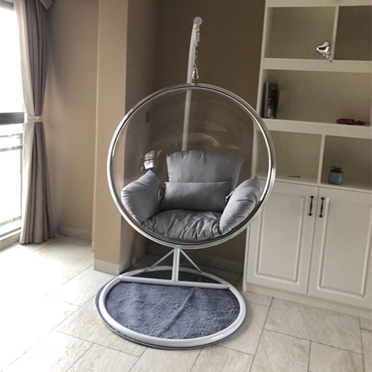 Acrylic ball hanging online chair