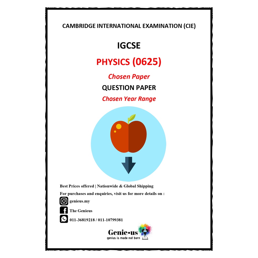 [Yearly - Physics] Cambridge IGCSE Physics Past Year Papers | Shopee ...