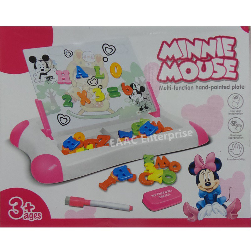 Minnie Magnetic Learning Case Drawing Board Alphabet ABC and Numbers ...