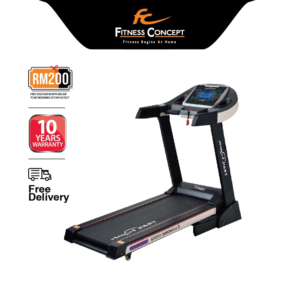 Fitness Concept Trax TrailRunner Treadmill Running Machine Come [10 Years Warranty]