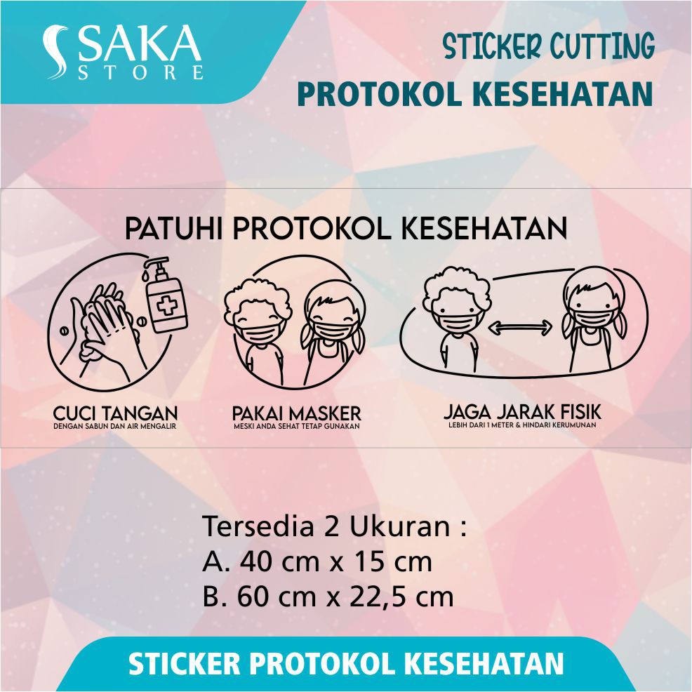 Sticker Cutting Health Protocol/Cutting Sticker Pandemic Glass Wall ...