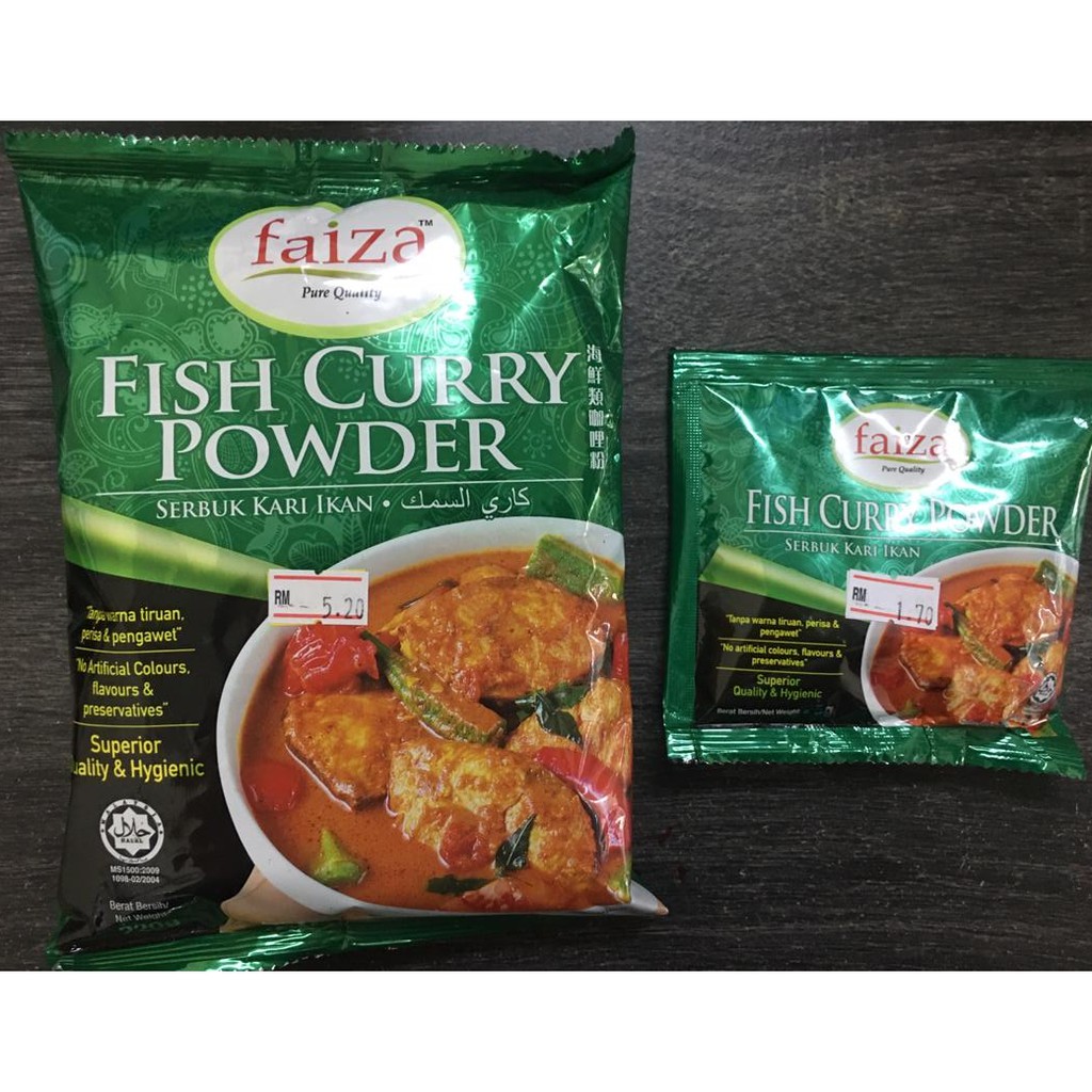 Faiza Rempah Kari Ikan 220g 25g Shopee Malaysia