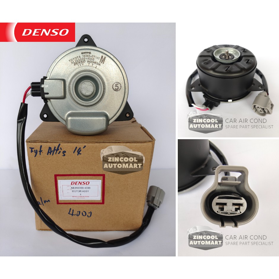 Toyota Altis 14' Radiator Fan Motor P/N : AE 168000-4000 / 2050 / 2560 ...