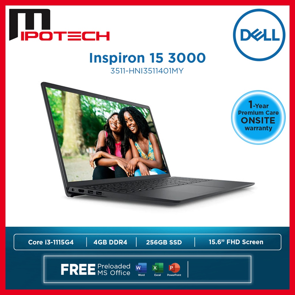 DELL Inspiron 15 3511-HNI3511401MY Notebook (i3-1115G4/4G DDR4
