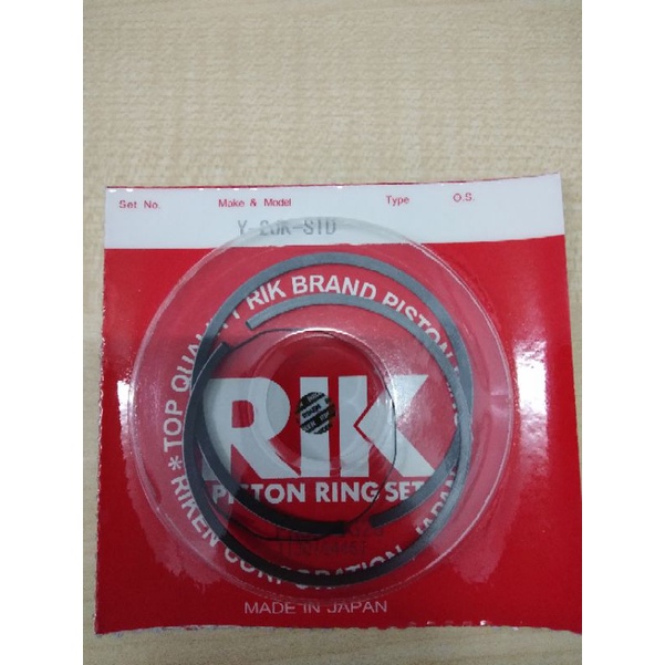 Piston ring (SIZE STANDARD) TZM RIK (made in Japan) | Shopee Malaysia