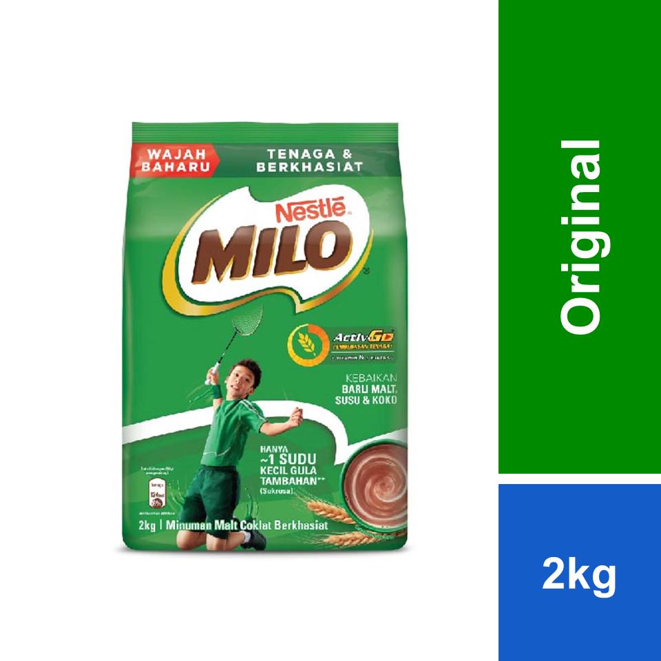 Nestle Milo Activ-Go Chocolate Malt Powder Softpack (2kg) | Shopee