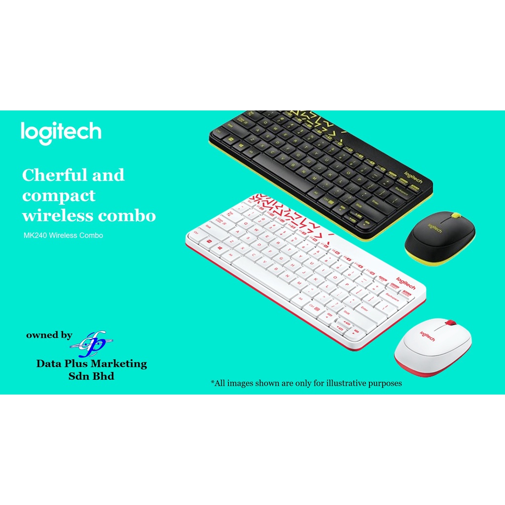 Logitech MK240 NANO Wireless Keyboard and Mouse Combo Shopee Malaysia