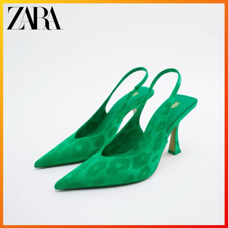 ZARA spring and summer new women's shoes 2 color slingback retro Hong