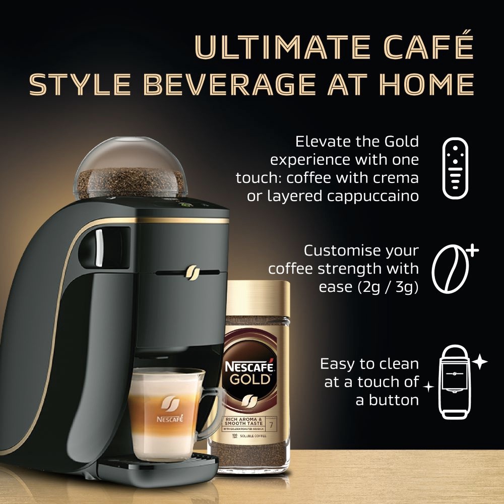 Nescafe Gold Barista Coffee Machine Nara for NESCAFE GOLD Premium Coffee Series Easy to use Cafe style