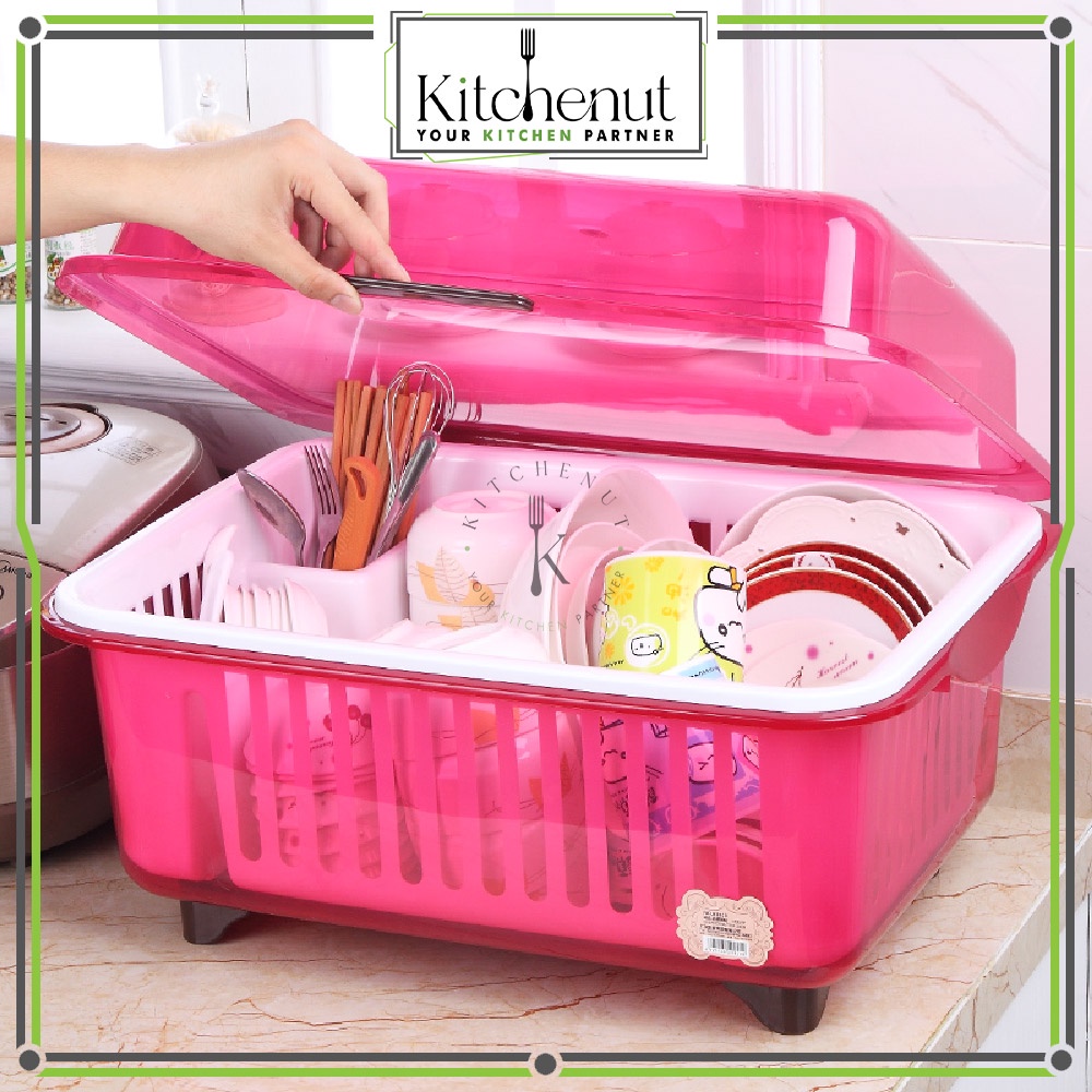 Kitchenut Plate Rack Dish Storage Dish Drainer Utensils Storage Kitchen