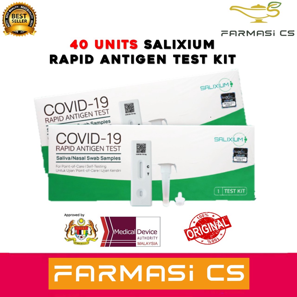 FARMASI CS Salixium Saliva + Nasal Swab Rapid Antigen Covid19 Test Kit