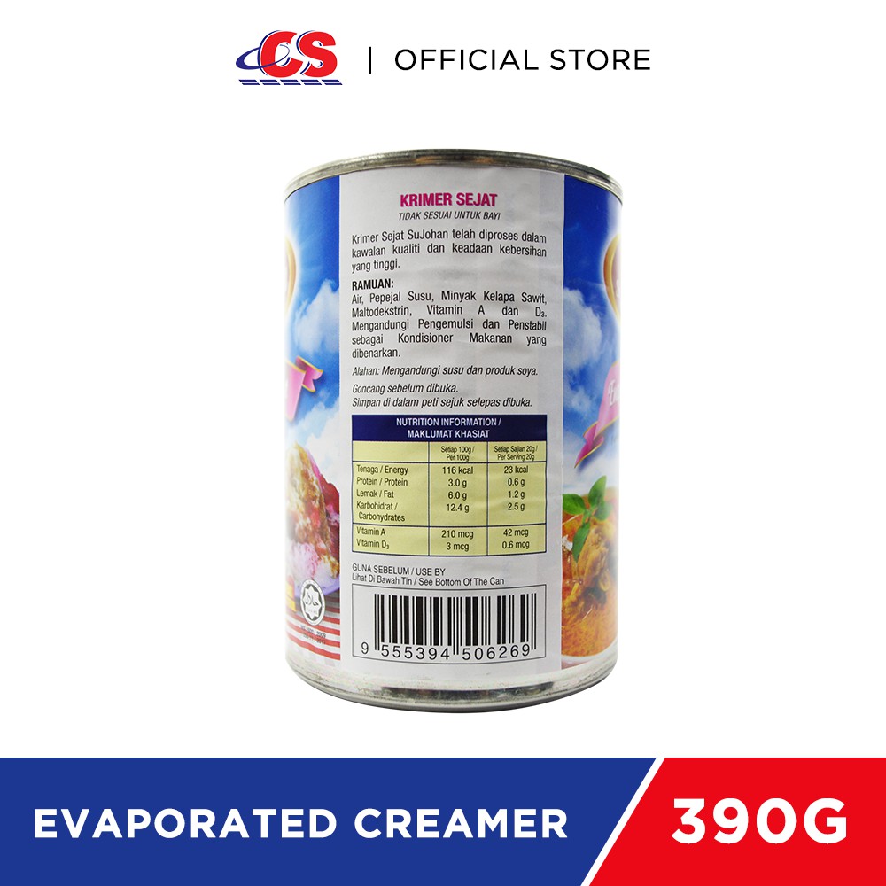 SUJOHAN Evaporated Creamer 390g | Shopee Malaysia