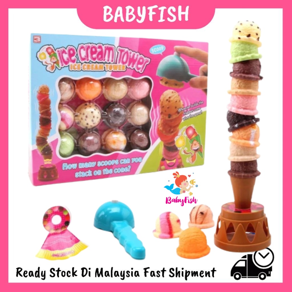 Ice cream hot sale tower toy