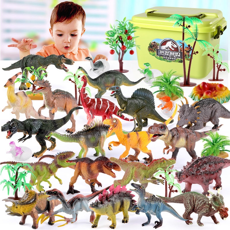 Plastic dinosaur toy best sale box