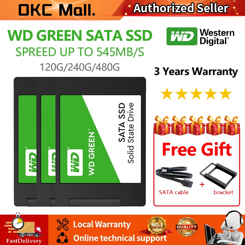 WD Green M2 SATA, 128gb SSD, SATA 545MB/s