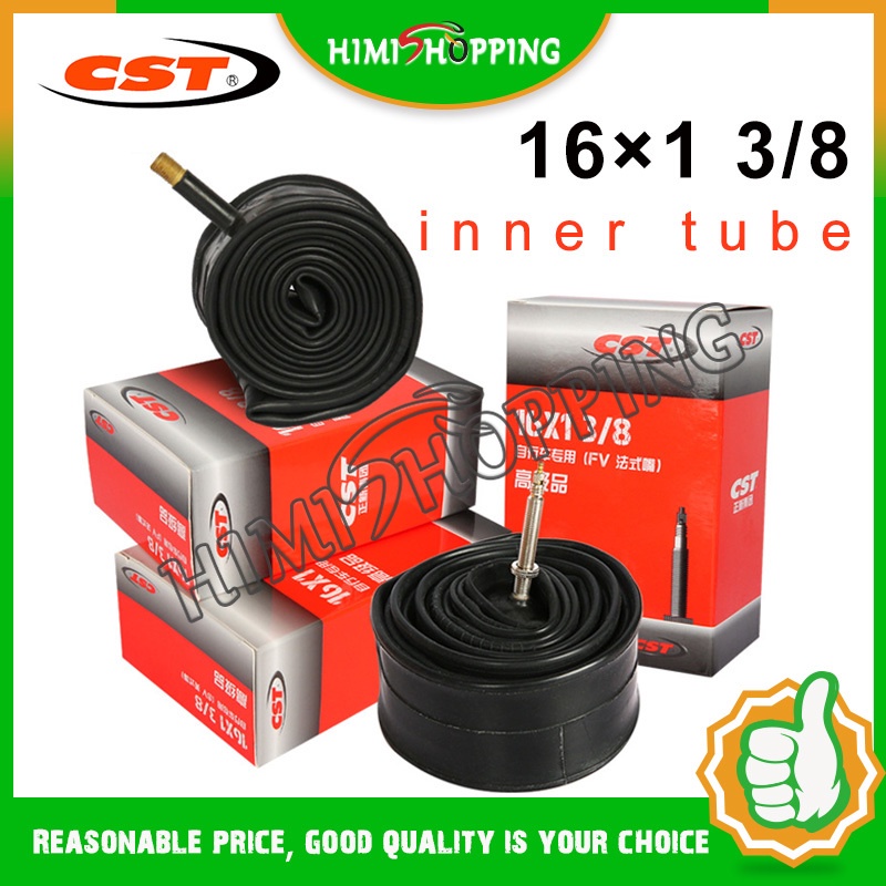 1PC CST Bicycle Tubes brompton folding bike 16 inch 349 inner tube 16*1 ...