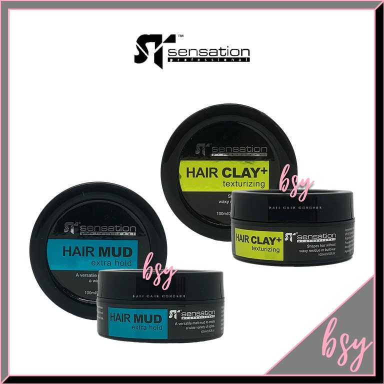 Sensation ST Texturizing Hair Clay / Extra Hold Hair Mud 100ml Shopee Malaysia